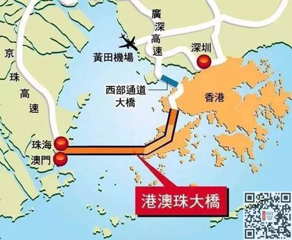 港澳珠大桥地图